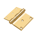 Deltana DHS3035 Half Surface Cabinet Hinge - 3'' x 3 1/2'' - Stellar Hardware and Bath
