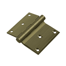 Deltana DHS3035 Half Surface Cabinet Hinge - 3'' x 3 1/2'' - Stellar Hardware and Bath