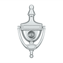 Deltana DKV6R Victorian Rope Door Knocker w/ Viewer - 6'' x 3'' - Stellar Hardware and Bath
