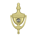 Deltana DKV6R Victorian Rope Door Knocker w/ Viewer - 6'' x 3'' - Stellar Hardware and Bath