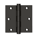 Deltana DSB35 Square Corner Hinge - 3-1/2'' x 3-1/2'' - Stellar Hardware and Bath