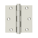 Deltana DSB35 Square Corner Hinge - 3-1/2'' x 3-1/2'' - Stellar Hardware and Bath