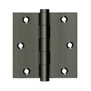 Deltana DSB35 Square Corner Hinge - 3-1/2'' x 3-1/2'' - Stellar Hardware and Bath