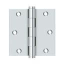 Deltana DSB35 Square Corner Hinge - 3-1/2'' x 3-1/2'' - Stellar Hardware and Bath