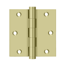 Deltana DSB35-R Residential Square Corner Hinge - 3-1/2'' x 3-1/2'' - Stellar Hardware and Bath