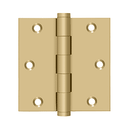 Deltana DSB35 Square Corner Hinge - 3-1/2'' x 3-1/2'' - Stellar Hardware and Bath