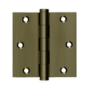 Deltana DSB35 Square Corner Hinge - 3-1/2'' x 3-1/2'' - Stellar Hardware and Bath