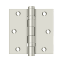 Deltana DSB35B Square Corner Ball Bearing Hinge - 3-1/2'' x 3-1/2'' - Stellar Hardware and Bath