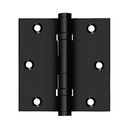 Deltana DSB35B Square Corner Ball Bearing Hinge - 3-1/2'' x 3-1/2'' - Stellar Hardware and Bath
