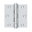 Deltana DSB35B Square Corner Ball Bearing Hinge - 3-1/2'' x 3-1/2'' - Stellar Hardware and Bath
