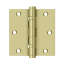 Deltana DSB35B Square Corner Ball Bearing Hinge - 3-1/2'' x 3-1/2'' - Stellar Hardware and Bath