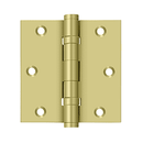 Deltana DSB35B Square Corner Ball Bearing Hinge - 3-1/2'' x 3-1/2'' - Stellar Hardware and Bath