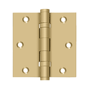 Deltana DSB35B Square Corner Ball Bearing Hinge - 3-1/2'' x 3-1/2'' - Stellar Hardware and Bath