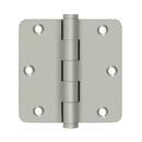 Deltana DSB35R4-R Residential Radius Corner Hinge - 3-1/2'' x 3-1/2'' x 1/4'' - Stellar Hardware and Bath