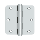 Deltana DSB35R4-R Residential Radius Corner Hinge - 3-1/2'' x 3-1/2'' x 1/4'' - Stellar Hardware and Bath