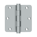 Deltana DSB35R4-R Residential Radius Corner Hinge - 3-1/2'' x 3-1/2'' x 1/4'' - Stellar Hardware and Bath