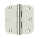 Deltana DSB35R5 Radius Corner Hinge - 3-1/2'' x 3-1/2'' x 5/8'' - Stellar Hardware and Bath
