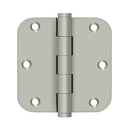 Deltana DSB35R5 Radius Corner Hinge - 3-1/2'' x 3-1/2'' x 5/8'' - Stellar Hardware and Bath