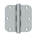 Deltana DSB35R5 Radius Corner Hinge - 3-1/2'' x 3-1/2'' x 5/8'' - Stellar Hardware and Bath