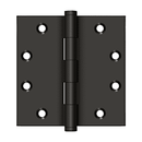 Deltana DSB45 Square Corner Hinge - 4-1/2'' x  4-1/2'' - Stellar Hardware and Bath