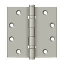 Deltana DSB45B Square Corner Ball Bearing Hinge - 4 1/2'' x 4 1/2'' - Stellar Hardware and Bath