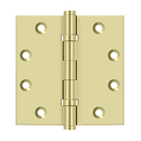 Deltana DSB45B Square Corner Ball Bearing Hinge - 4 1/2'' x 4 1/2'' - Stellar Hardware and Bath