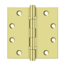 Deltana DSB45B Square Corner Ball Bearing Hinge - 4 1/2'' x 4 1/2'' - Stellar Hardware and Bath