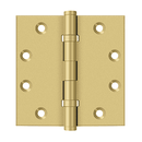 Deltana DSB45B Square Corner Ball Bearing Hinge - 4 1/2'' x 4 1/2'' - Stellar Hardware and Bath