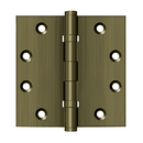 Deltana DSB45B Square Corner Ball Bearing Hinge - 4 1/2'' x 4 1/2'' - Stellar Hardware and Bath