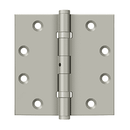 Deltana DSB45NB Square Corner Ball Bearing Hinge - 4 1/2'' x 4 1/2'' - Stellar Hardware and Bath