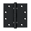Deltana DSB45NB Square Corner Ball Bearing Hinge - 4 1/2'' x 4 1/2'' - Stellar Hardware and Bath