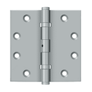 Deltana DSB45NB Square Corner Ball Bearing Hinge - 4 1/2'' x 4 1/2'' - Stellar Hardware and Bath