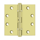 Deltana DSB45NB Square Corner Ball Bearing Hinge - 4 1/2'' x 4 1/2'' - Stellar Hardware and Bath
