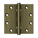 Deltana DSB45NB Square Corner Ball Bearing Hinge - 4 1/2'' x 4 1/2'' - Stellar Hardware and Bath