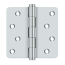 Deltana DSB4R4-RZ Residential Radius Corner Zig Zag Hinge - 4'' x 4'' x 1/4'' - Stellar Hardware and Bath