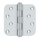 Deltana DSB4R5-RZ Residential Radius Corner Zig Zag Hinge - 4'' x 4'' x  5/8'' - Stellar Hardware and Bath