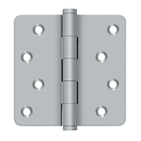 Deltana DSB4R4-RZ Residential Radius Corner Zig Zag Hinge - 4'' x 4'' x 1/4'' - Stellar Hardware and Bath