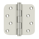 Deltana DSB4R5-RZ Residential Radius Corner Zig Zag Hinge - 4'' x 4'' x  5/8'' - Stellar Hardware and Bath