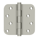 Deltana DSB4R5-RZ Residential Radius Corner Zig Zag Hinge - 4'' x 4'' x  5/8'' - Stellar Hardware and Bath