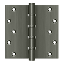 Deltana DSB66BB Square Corner Ball Bearing Hinge - 6'' x 6'' - Stellar Hardware and Bath
