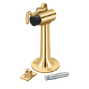 Deltana DSF630 Floor Mount, 6" Bumper w/ Hook & Eye, HD, Solid Brass - Stellar Hardware and Bath 