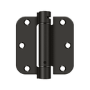 Deltana DSH35R5 Radius Corner Hinge - 3 1/2'' x 3 1/2'' x 5/8'' - Stellar Hardware and Bath