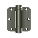 Deltana DSH35R5 Radius Corner Hinge - 3 1/2'' x 3 1/2'' x 5/8'' - Stellar Hardware and Bath