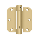 Deltana DSH35R5 Radius Corner Hinge - 3 1/2'' x 3 1/2'' x 5/8'' - Stellar Hardware and Bath