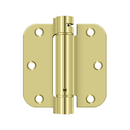 Deltana DSH35R5 Radius Corner Hinge - 3 1/2'' x 3 1/2'' x 5/8'' - Stellar Hardware and Bath