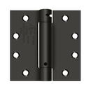Deltana DSH45 Square Corner Spring Hinge - 4 1/2'' x 4 1/2'' - Stellar Hardware and Bath