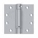 Deltana DSH45 Square Corner Spring Hinge - 4 1/2'' x 4 1/2'' - Stellar Hardware and Bath