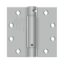 Deltana DSH45 Square Corner Spring Hinge - 4 1/2'' x 4 1/2'' - Stellar Hardware and Bath