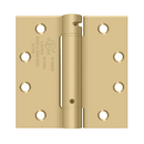 Deltana DSH45 Square Corner Spring Hinge - 4 1/2'' x 4 1/2'' - Stellar Hardware and Bath