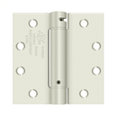 Deltana DSH45 Square Corner Spring Hinge - 4 1/2'' x 4 1/2'' - Stellar Hardware and Bath